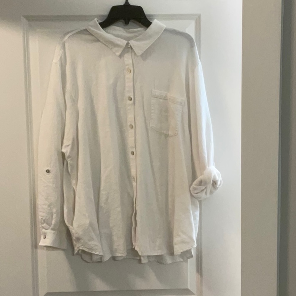 Susan Graver White Tunic 2X